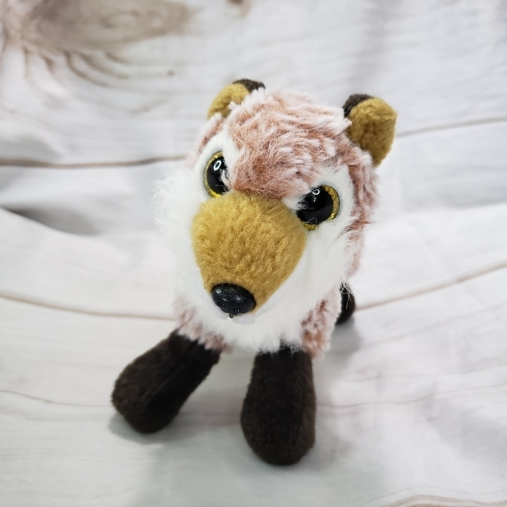 TY Beanie Fredrick Frosted Red Fox 7" Plush Stuffed Animal 2021 Yellow Eyes